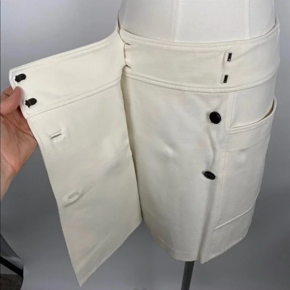 Diane von Furstenberg  ecru wrap skirt - Picture 6 of 11